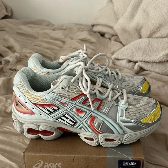 ASICS gel nimbus 9 glacier grey soothing sea men's size 5 women's 6.5 UK 4 - Picture 3 of 7